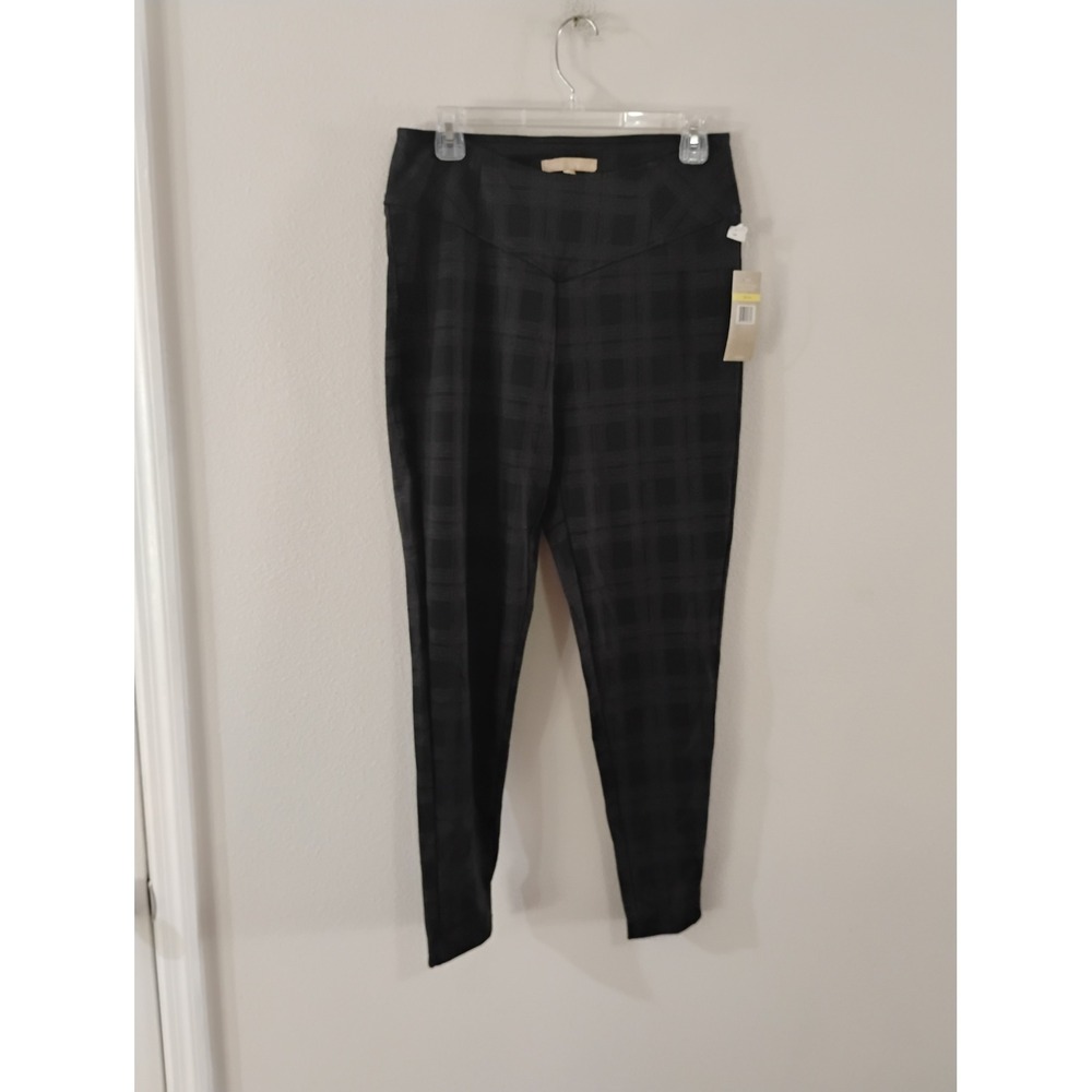 Hope & Harlow Black Grey Plaid Skinny Pants HP81L56Z2 Mens Medium